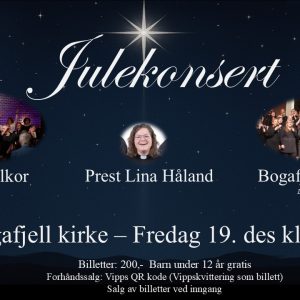 Julekonsert Lura Gospelkor Bogafjell Gospelkor Lina Håland Julekonsert 19. des. kl. 20:00