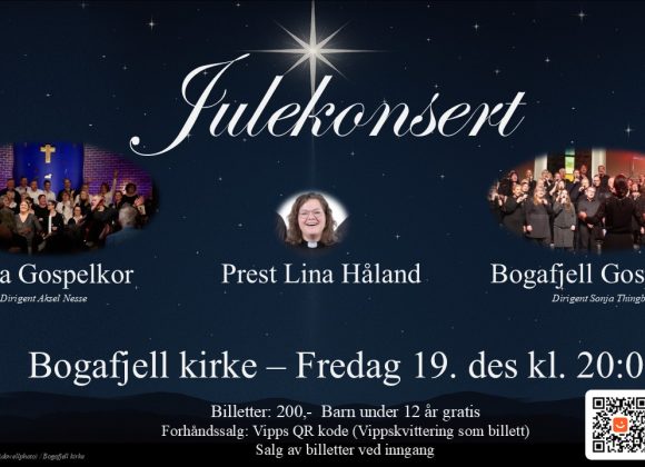 Julekonsert Lura Gospelkor Bogafjell Gospelkor Lina Håland Julekonsert 19. des. kl. 20:00