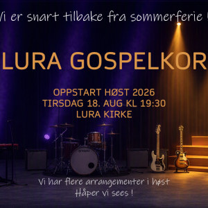 2026 Lura Gospelkor Bli med Høst Hans Inge Fagervik Kjell Elvis Elim Brass Lura Gospelkor