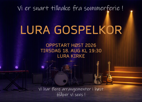 2026 Lura Gospelkor Bli med Høst Hans Inge Fagervik Kjell Elvis Elim Brass Lura Gospelkor